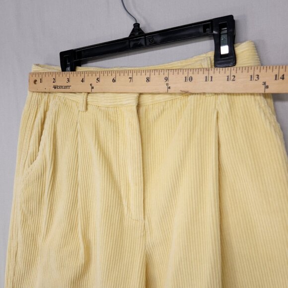 Aritzia Wilfred Free Lennox Pleated Pants Size 4 High Rise Corduroy Mom Baggy - Picture 7 of 15